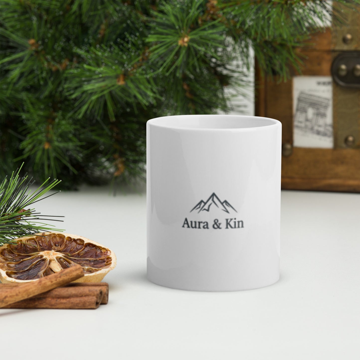 Aura & Kin Classic Mug – 11oz side view